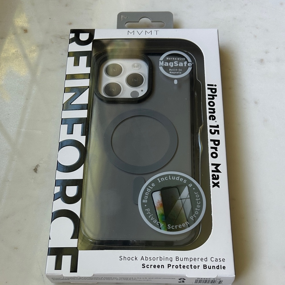 MVMT Reinforce‎ Black iPhone 15 Pro Max Case with MagSafe